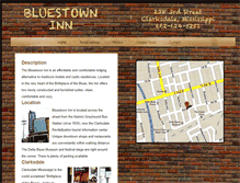 Tablet Screenshot of bluestowninn.com